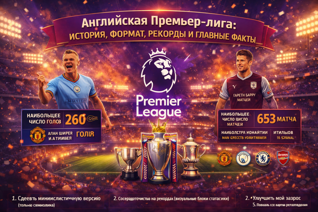 Английская Премьер-лига: что это, как появилась, формат, рекорды и главные факты